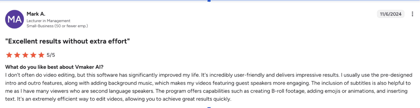 Customer review 4
