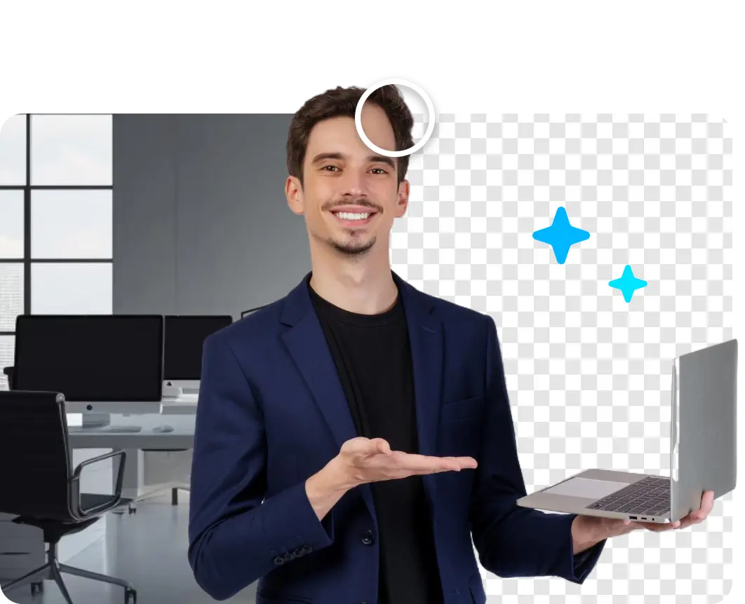 AI video background remover